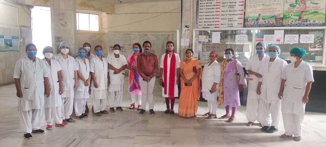 तृप्ति टीकाधर प्रांतीय नर्सेस एसोसिएशन की जिलाध्यक्ष बनी