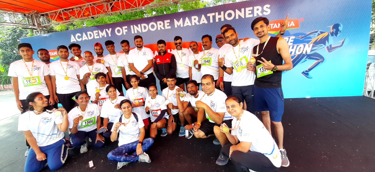 इंदौर मैराथन में देवास के रनर ने फिर बाजी मारी।