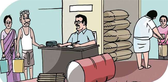 राशन की कालाबाजारी करने वालों पर एफ आई आर दर्ज