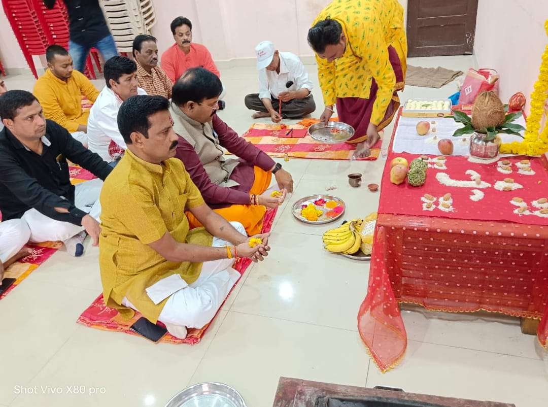 भाजपा कार्यालय पर हुआ महालक्ष्मी पूजन