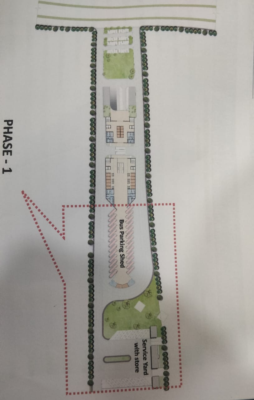 “शहर के इन्दौर भोपाल बायपास पर अन्तरराज्यीय नवीन टर्मिनल बस स्टेण्ड का कार्य इस तरह प्रगति पर” देखें