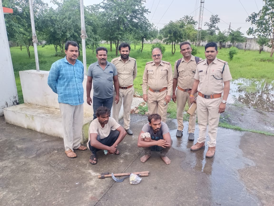 सागोंन के वृक्ष काटकर वन विकास निगम के क्षेत्र में कब्जा कर रहे आरोपियों को धर दबोचा

4 आरोपियों में से 2 आरोपियों को वन विकास निगम की टीम ने रंगे हाथों पकड़ा।