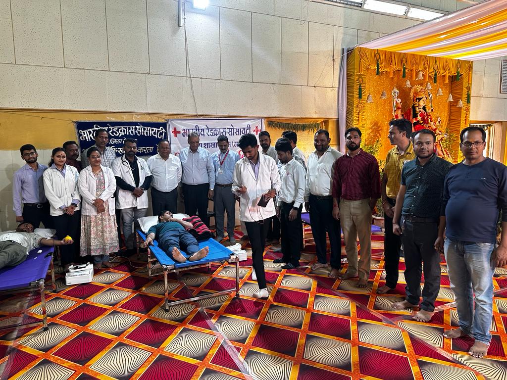 नवदुर्गा उत्सव में रक्तदान का अनूठा आयोजन बैंक नोट प्रेस में