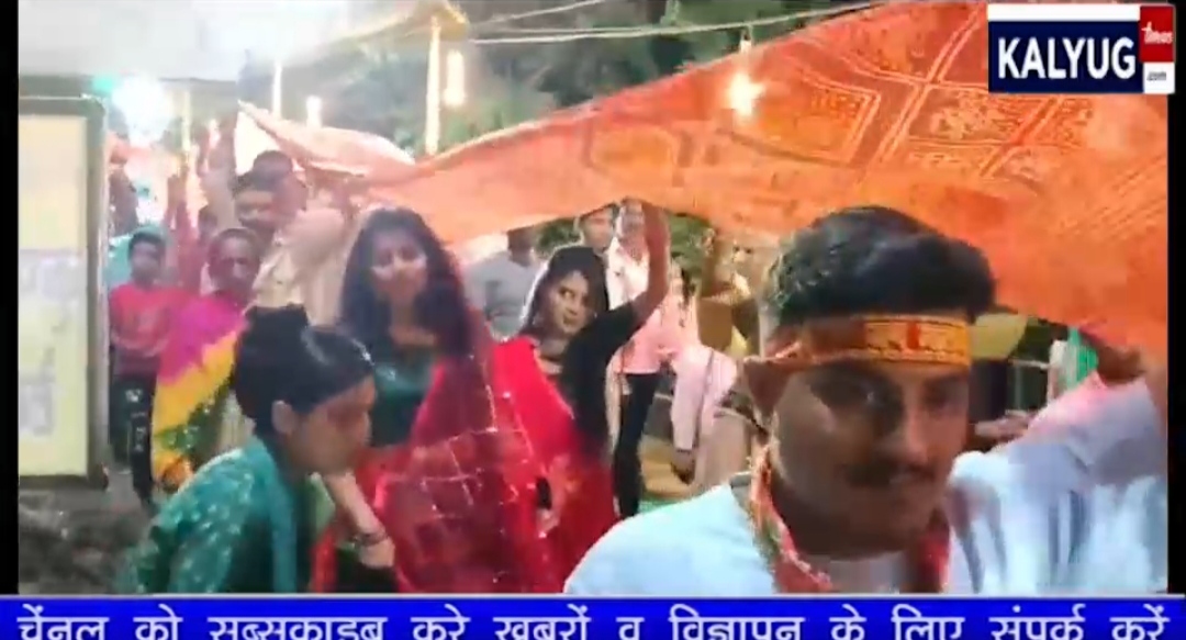 पत्रकार स्वर्गीय राजेश पवार की स्मृति में निकली चुनरी यात्रा