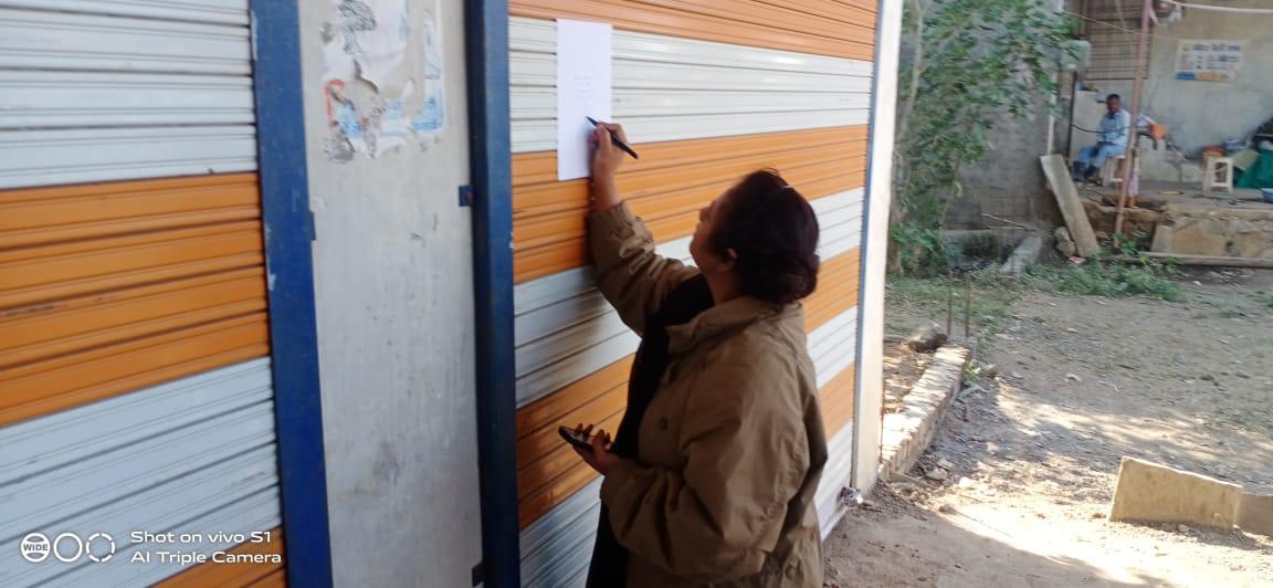 जिला प्रशासन की कार्रवाई ताहेरी फ़ायरवर्क्स उज्‍जैन रोड को किया सील